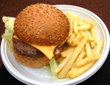 一番人気はハンバーガー?